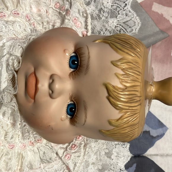 Great find !! Vintage 20” cloth doll with porcelain face , hands n feet. n - Picture 4 of 11